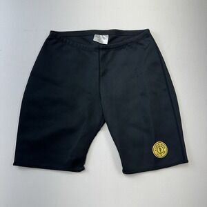 Gold's Gym Shorts Neoprene Poly Compression Workout Mens S/M Black Training